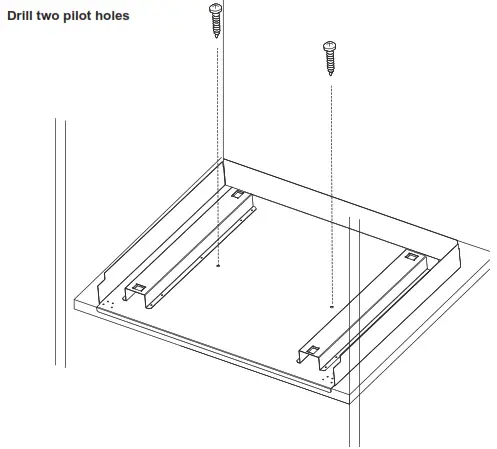 Panasonic NN-TK714S Microwave Trim Kit Instruction Manual - Center Line of Cabinet new