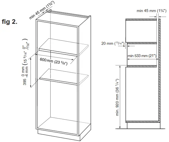 Panasonic NN-TK714S Microwave Trim Kit Instruction Manual - Fig 2
