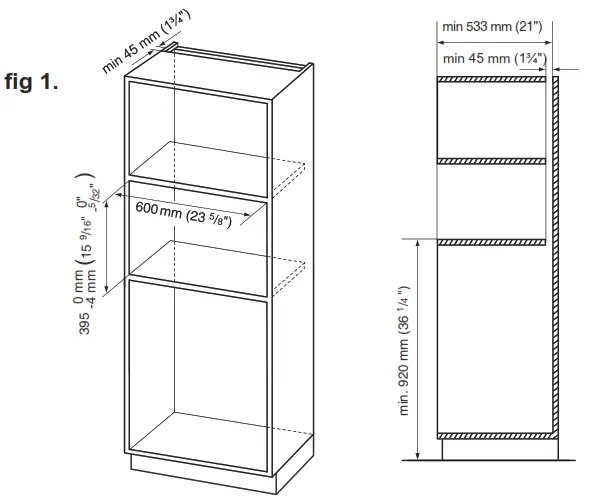 Panasonic NN-TK714S Microwave Trim Kit Instruction Manual - Installation 1