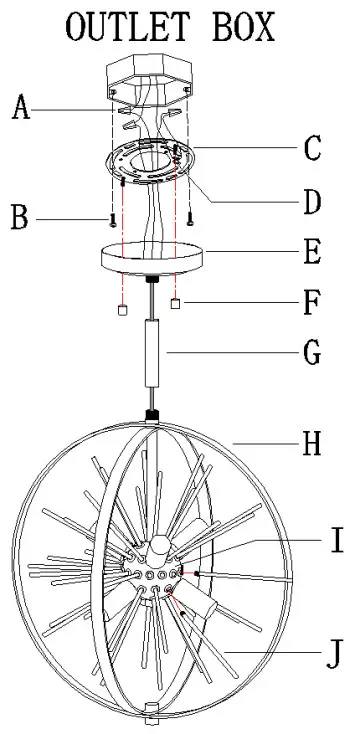 Lowe s Uolfin A04803 Starry 6 Light Matte Black with Satin Gold - FIGURE 1