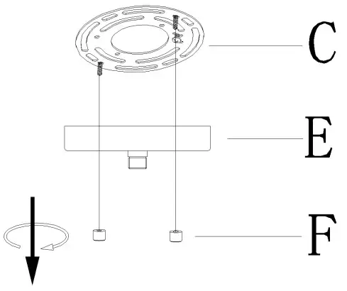 Lowe s Uolfin A04803 Starry 6 Light Matte Black with Satin Gold - FIGURE 2