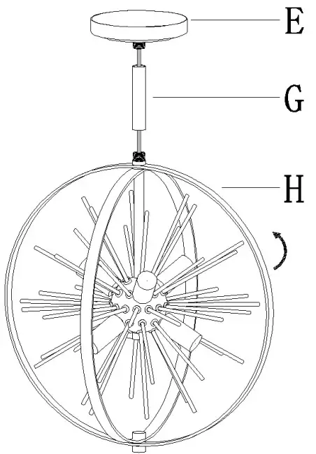 Lowe s Uolfin A04803 Starry 6 Light Matte Black with Satin Gold - FIGURE 4