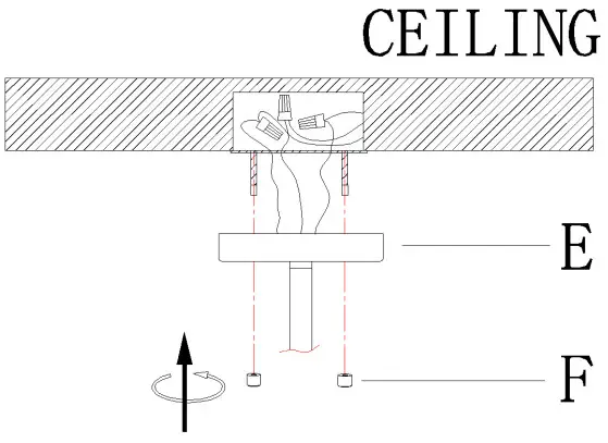 Lowe s Uolfin A04803 Starry 6 Light Matte Black with Satin Gold - FIGURE 7