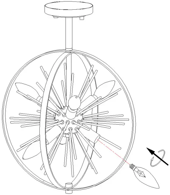 Lowe s Uolfin A04803 Starry 6 Light Matte Black with Satin Gold - FIGURE 8