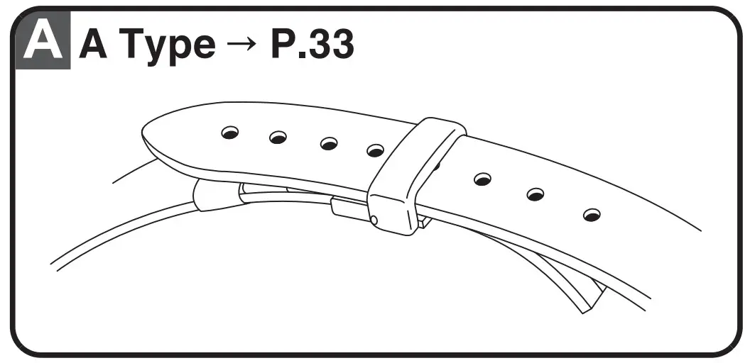 tri-fold leather band