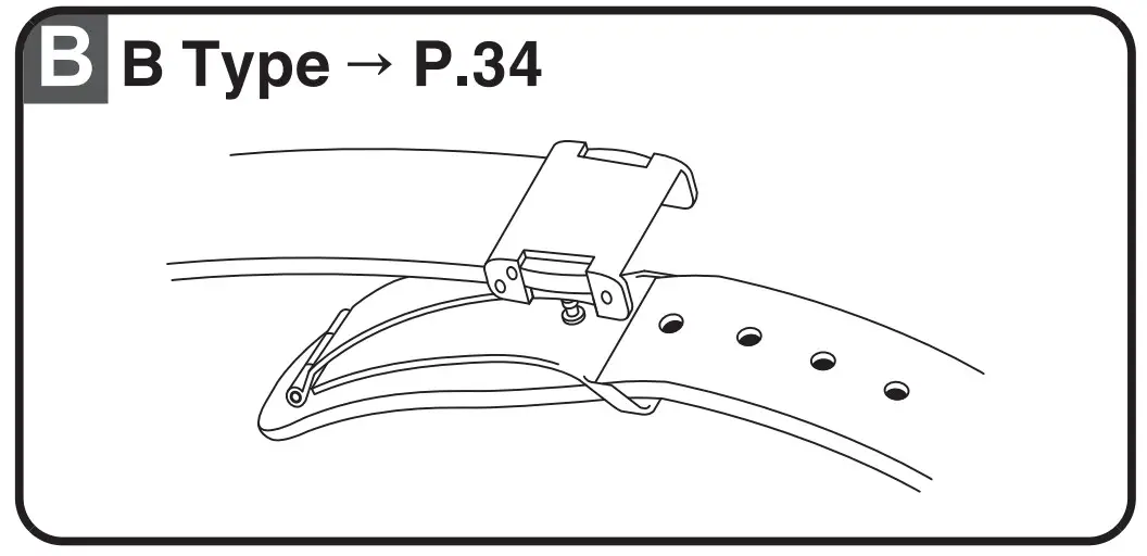 tri-fold leather band