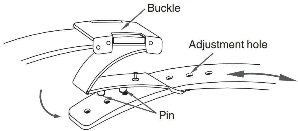 tri fold leather band
