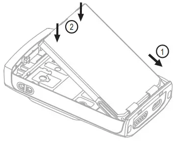 Motorola TPG2200 Advisor -Installing the Battery