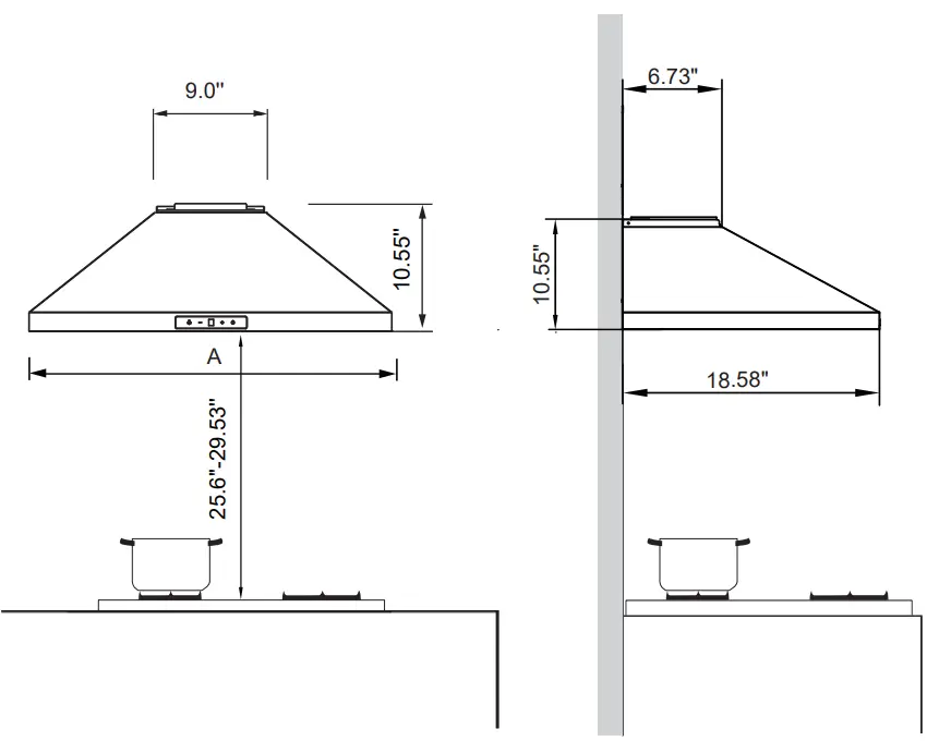 Comfee CVP30W7AST Range Hood 30 inch - fig 2