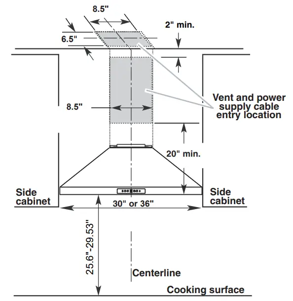 Comfee CVP30W7AST Range Hood 30 inch - fig 4