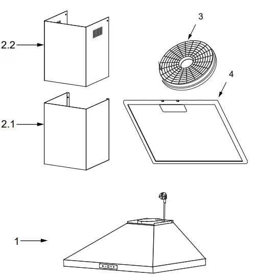 Comfee CVP30W7AST Range Hood 30 inch - fig