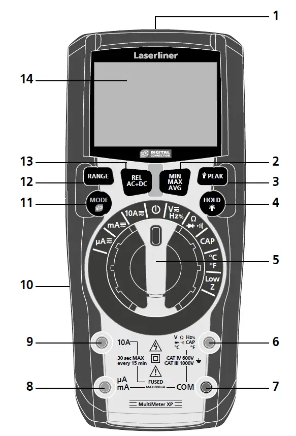 Laserliner 083 037 Digital Bluetooth MultiMeter XP 4