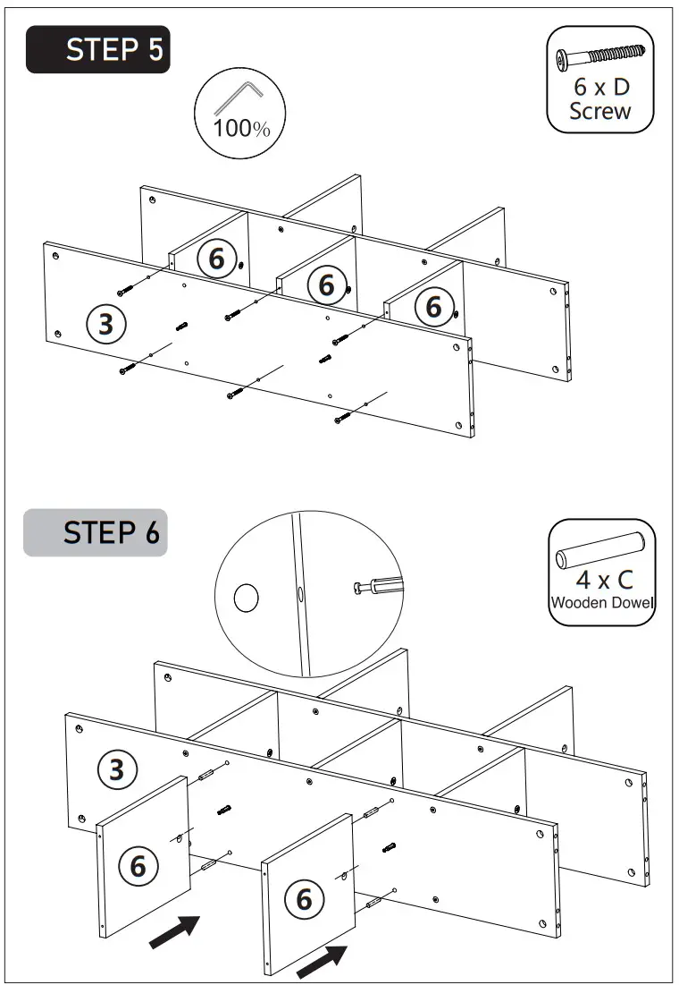 FUFUandGAGA 741541825034 White 3-Shelf Bookcase - Figure 11