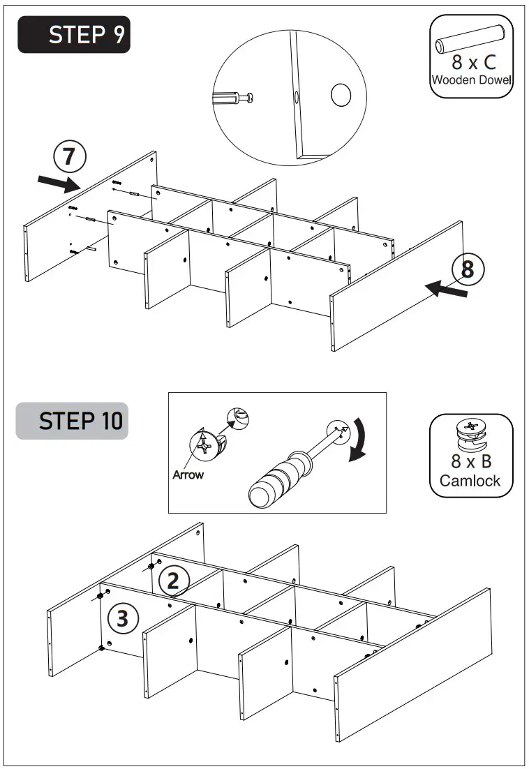 FUFUandGAGA 741541825034 White 3-Shelf Bookcase - Figure 13