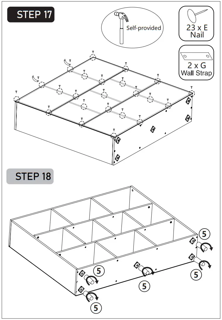 FUFUandGAGA 741541825034 White 3-Shelf Bookcase - Figure 17