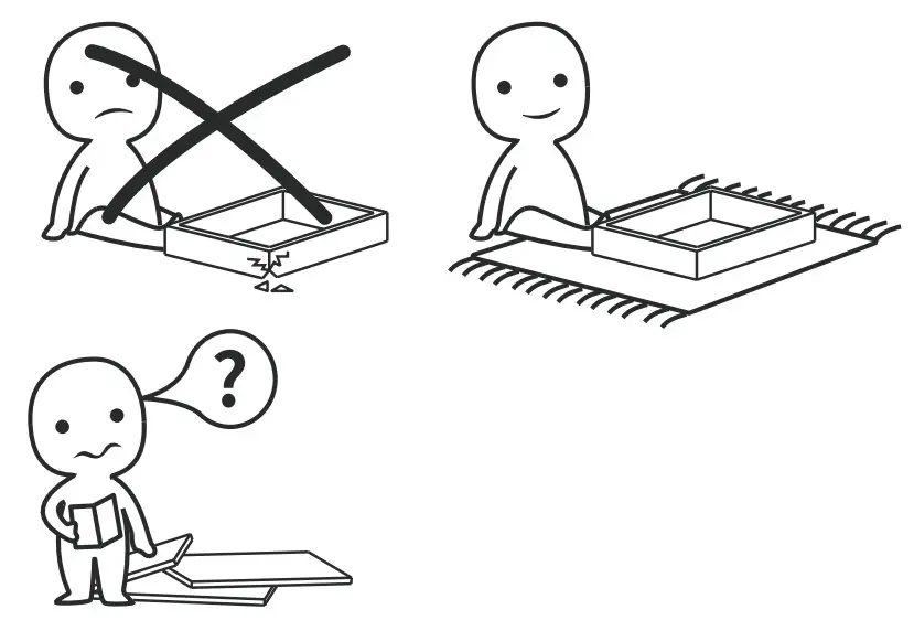 FUFUandGAGA 741541825034 White 3-Shelf Bookcase - Figure 3