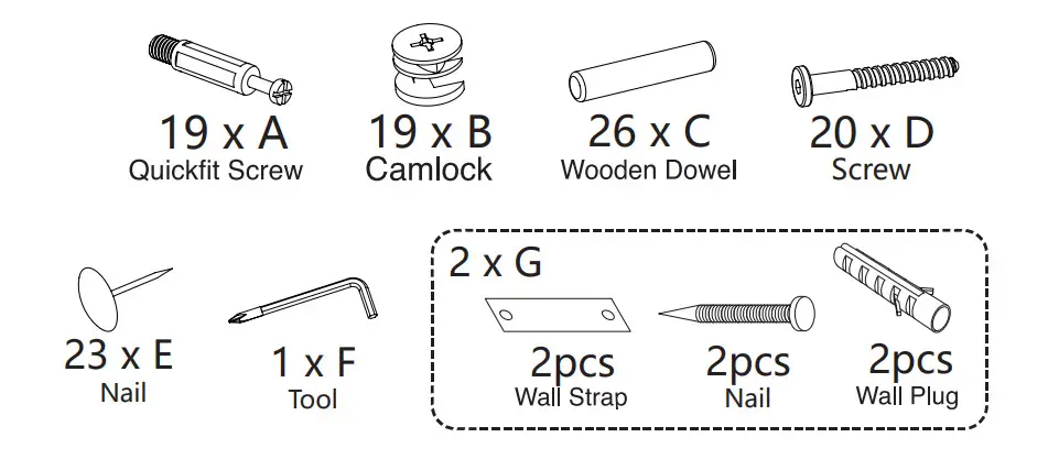 FUFUandGAGA 741541825034 White 3-Shelf Bookcase - Figure 7