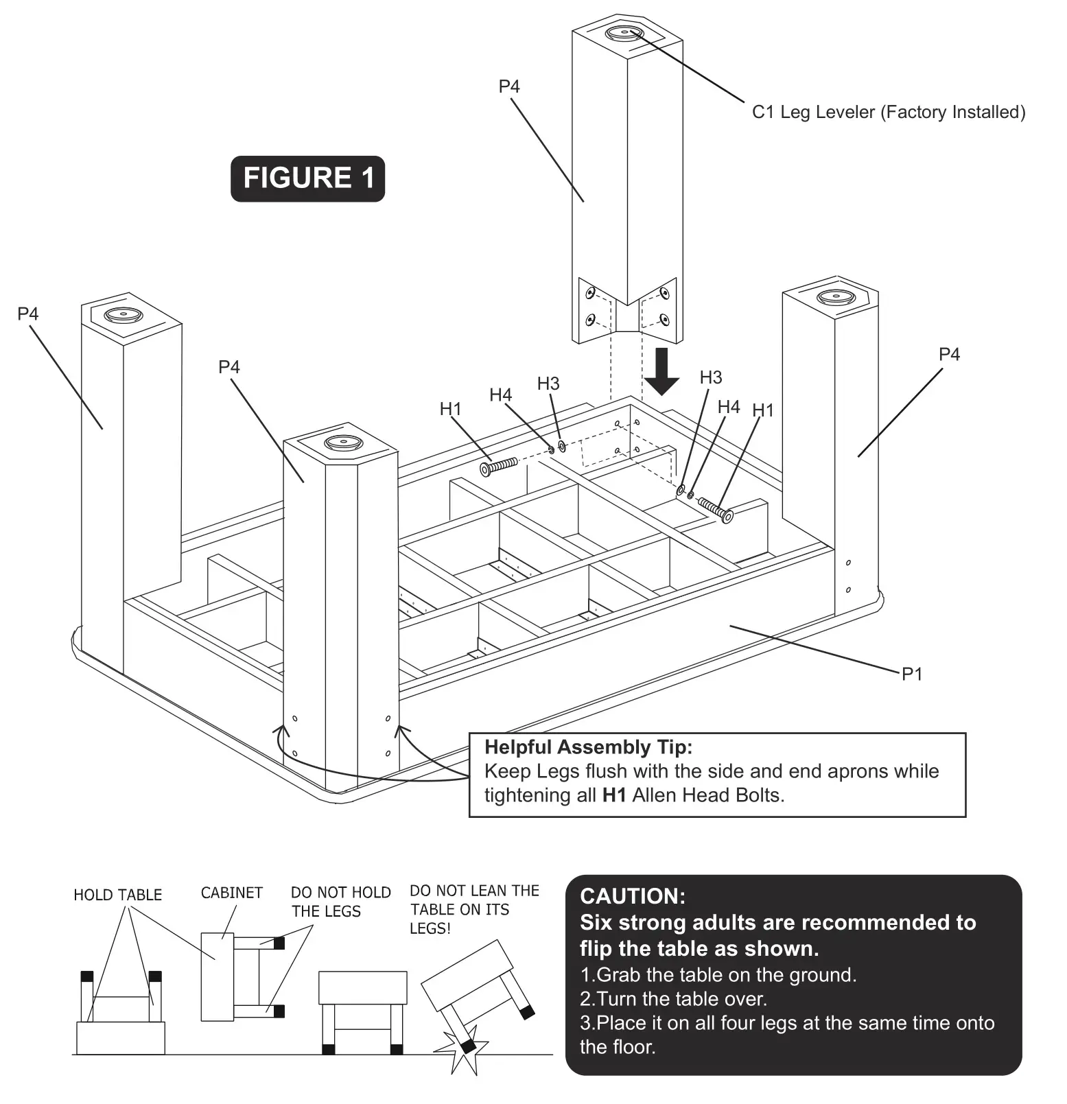 Atomic G05302F 3in1 Dining Pool Table - Figure 1