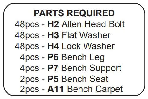Atomic G05302F 3in1 Dining Pool Table - Parts required 4