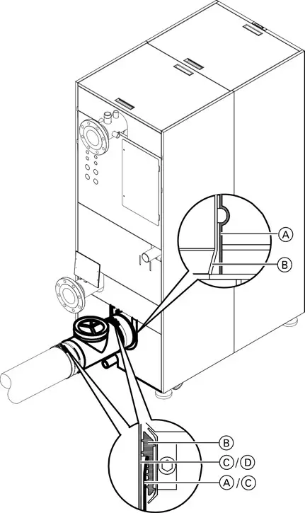 VIESSMANN Vitocrossal 200 CI2 Series Exhaust Vacuum Relief Damper - Vacuum Relief 3