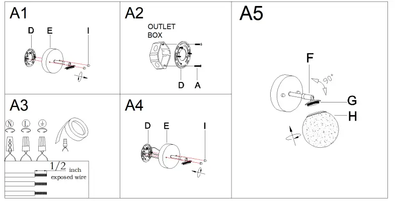 ZEVNI-A04404-Mordy-7-Inch H-Black-Wall-Sconce-fig-4