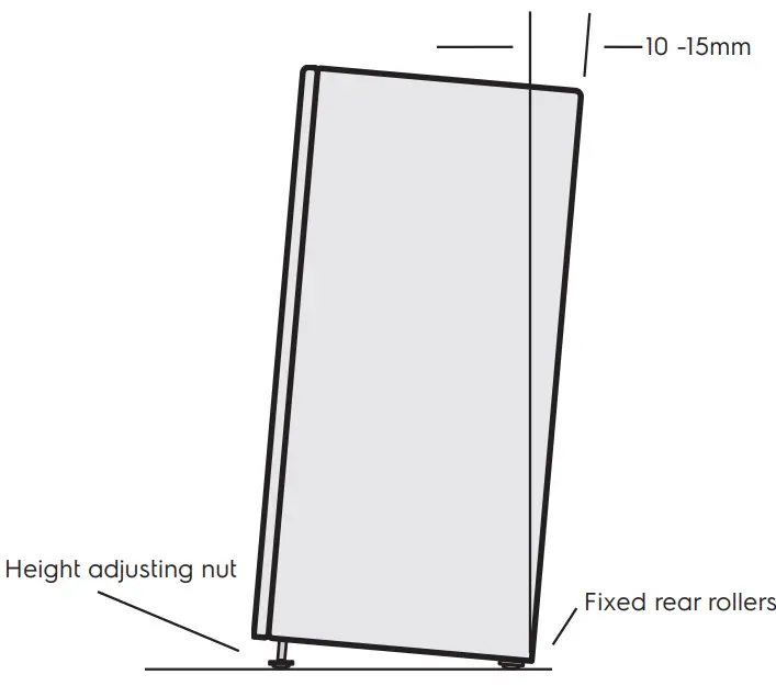 Installing your refrigerator