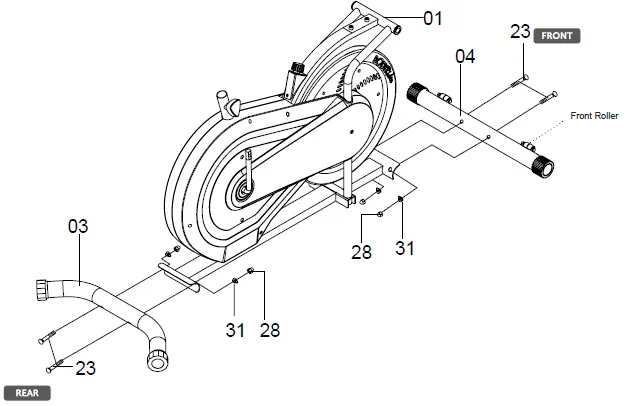 BODY-FLEX-BRT5088-Sports-Body-Power-Fly-Wheel-Resistance-Cross-trainer-08