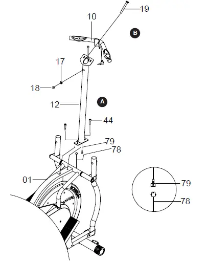 BODY-FLEX-BRT5088-Sports-Body-Power-Fly-Wheel-Resistance-Cross-trainer-65