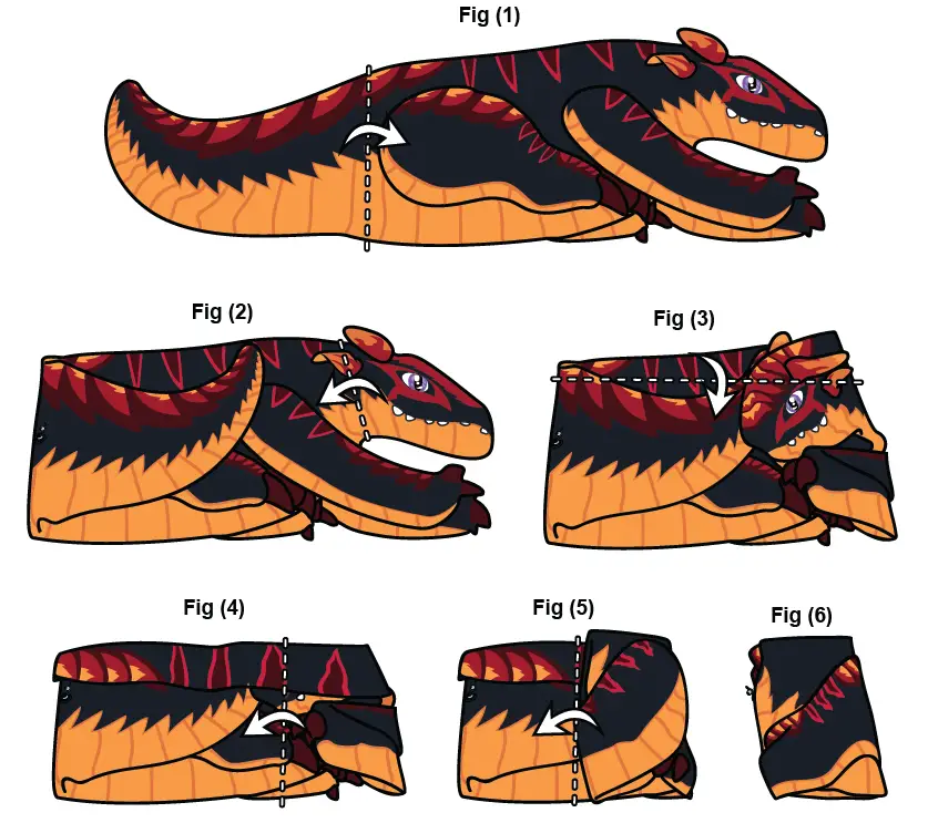 PhenodToy Ember Dragon Inflatable Folding 1