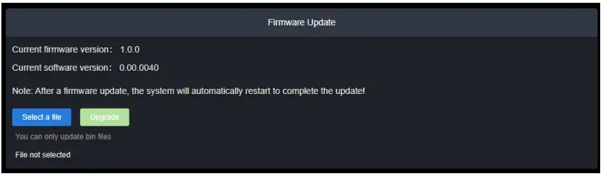Firmware Upgrading