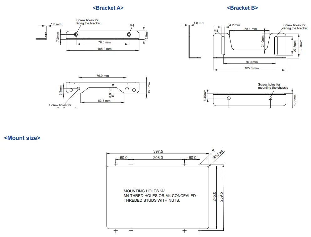 iiyama ProLite TF1615MC Mounting Kits - fig4