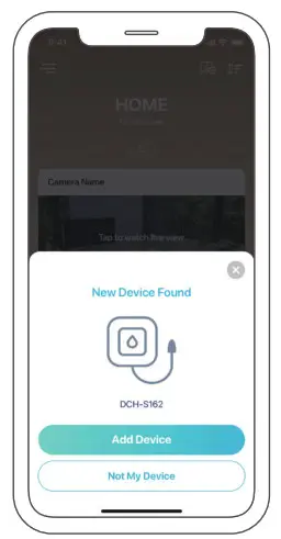 mydlink Whole Home Smart Wi-Fi Water Leak Sensor Starter Kit DCH-S1621KT - Add Device