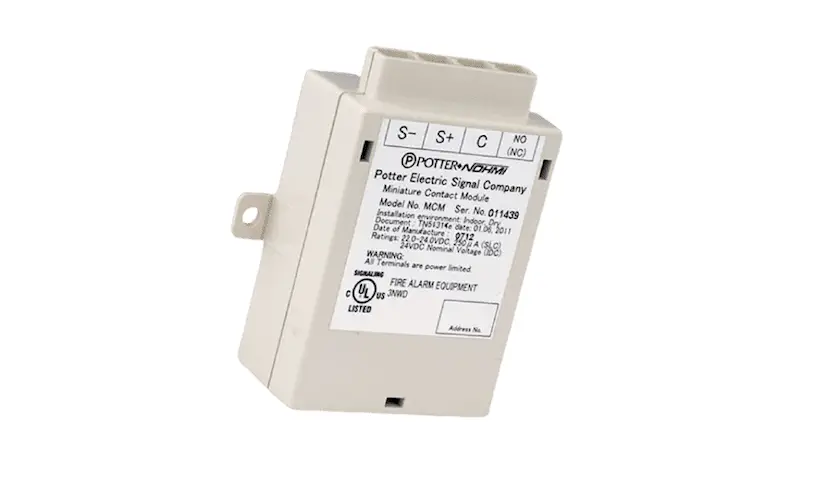 Potter Mcm Miniature Contact Module Instruction Manual