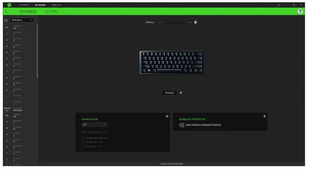 Configuring Your Razer Huntsman Mini
