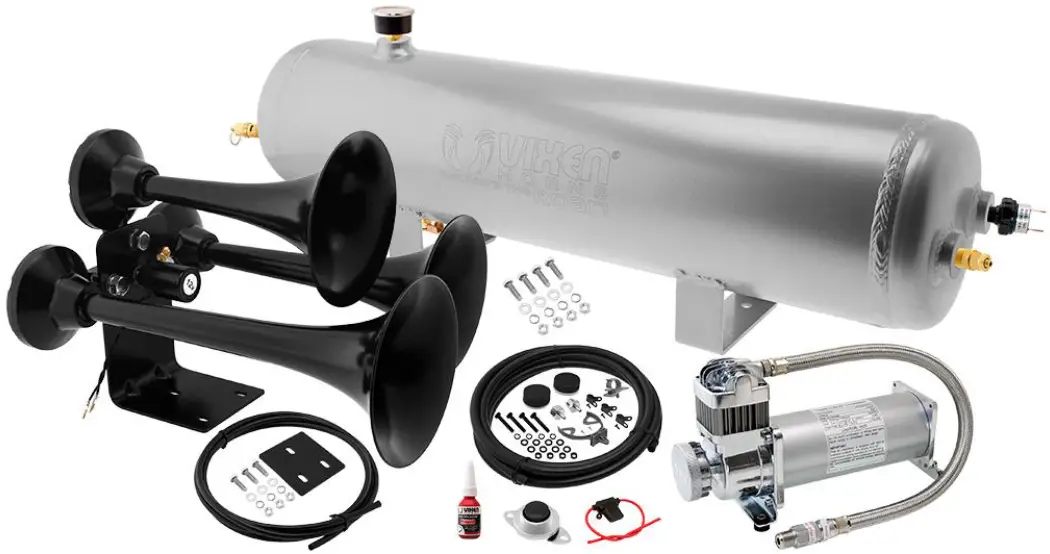 VIXEN-HORNS-VXO8330APRO-3318B-Triple-Trumpet-Train-Air-Horn-Black-With-3-Gallon-Tank-PRODACT-IMG