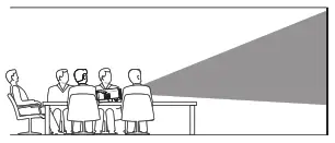 PHILIPS NeoPix Prime 2 Home Projector- Front table