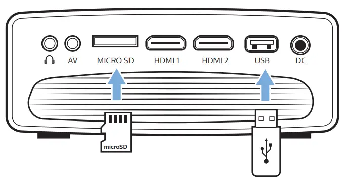 PHILIPS NeoPix Prime 2 Home Projector- MICRO SD