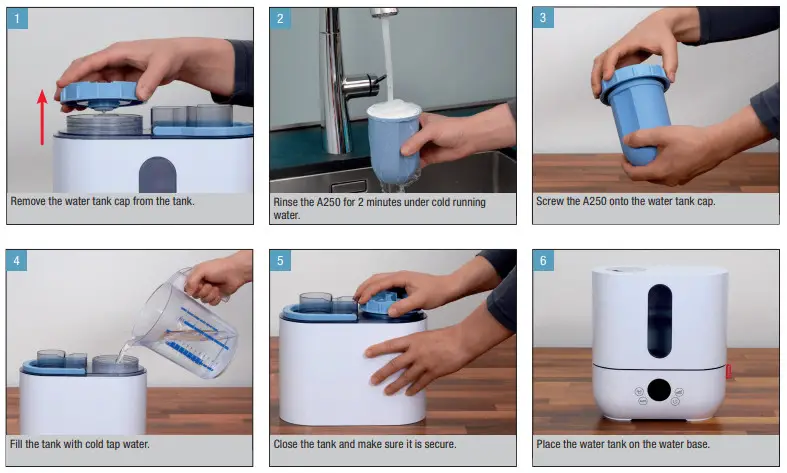 BONECO Ultrasonic Humidifier U250 Instruction-OFF