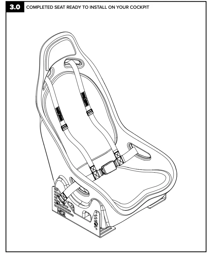 FOR SET UP WITH UNIVERSAL SEAT BRACKET Figure 3