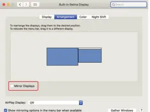 Display Settings Window