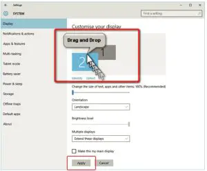 Display Settings Window