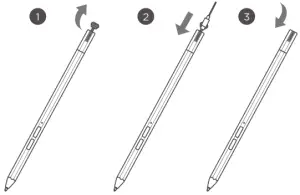 Lenovo TB-J706F Tab P11 Pro Premium 11.5-Inch Tablet with 2K Display - Charging the pen