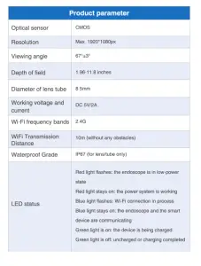 DEPSTECH WF010 HD Industrial Endoscope - fig