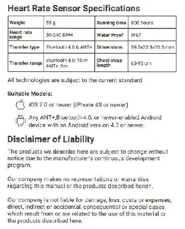 HORIZON 7.0AT-04 Bluetooth and ANT+Heart Rate Chest Strap fig7