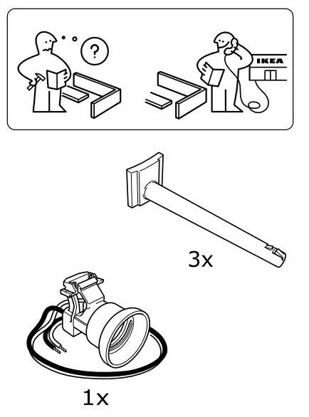 IKEA YLLESTA Ceiling Lamp - fig 1
