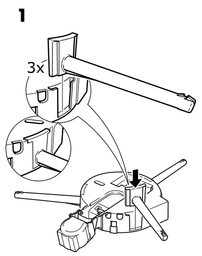 IKEA YLLESTA Ceiling Lamp - parts 1