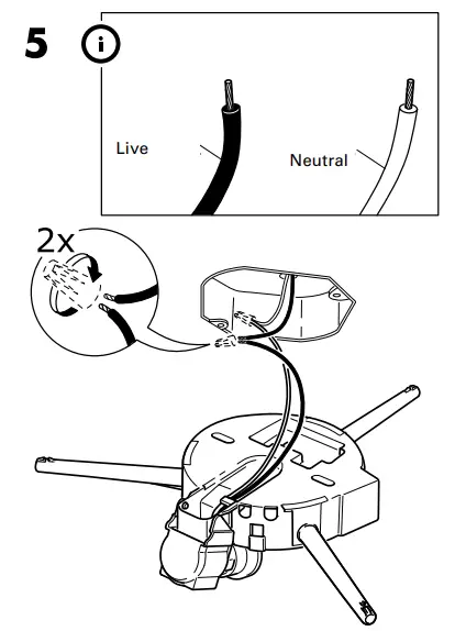 IKEA YLLESTA Ceiling Lamp - parts 5