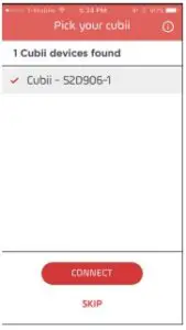 Cubii Devices Found.