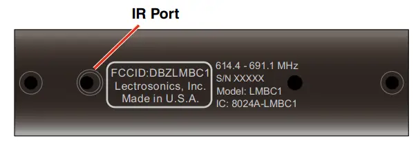 LECTROSONICS LMb Bodypack Wireless Transmitter -IR