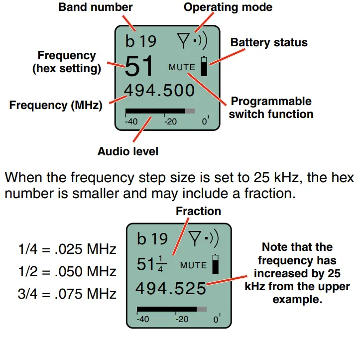 LECTROSONICS LMb Bodypack Wireless Transmitter -Main Window